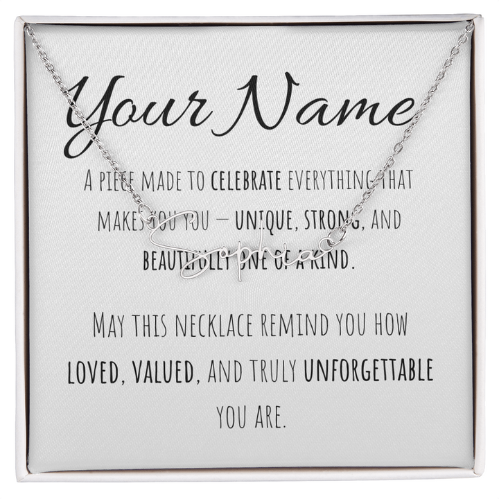 Signature Name Necklace