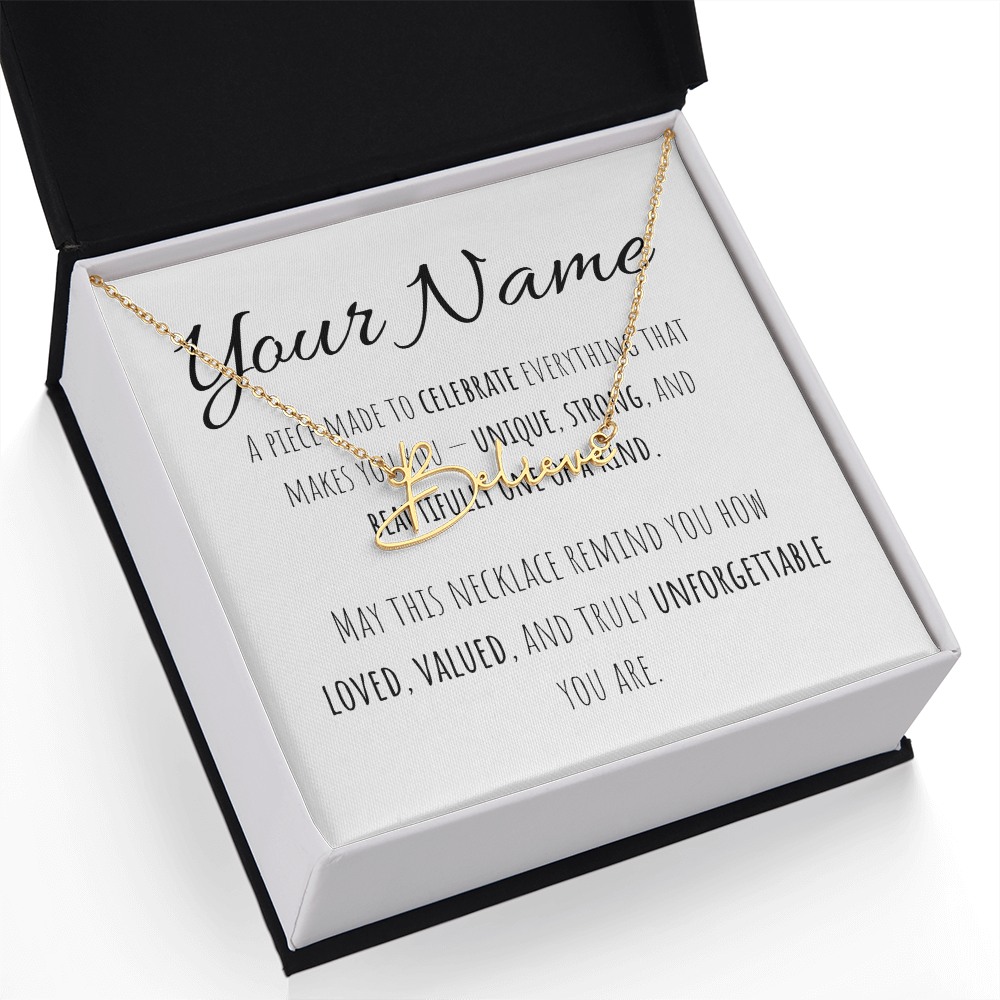 Signature Name Necklace