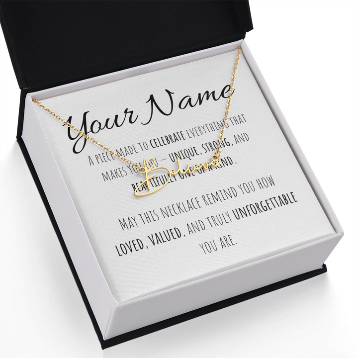 Signature Name Necklace