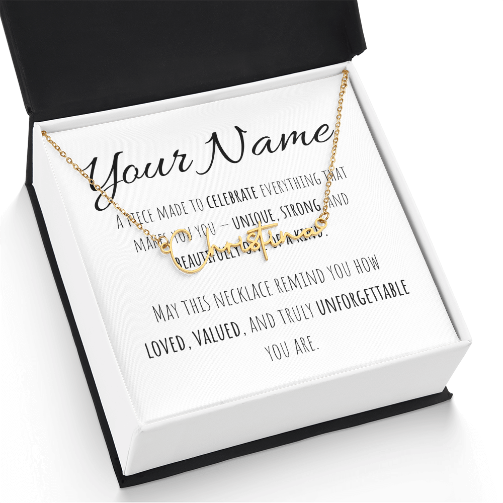 Signature Name Necklace