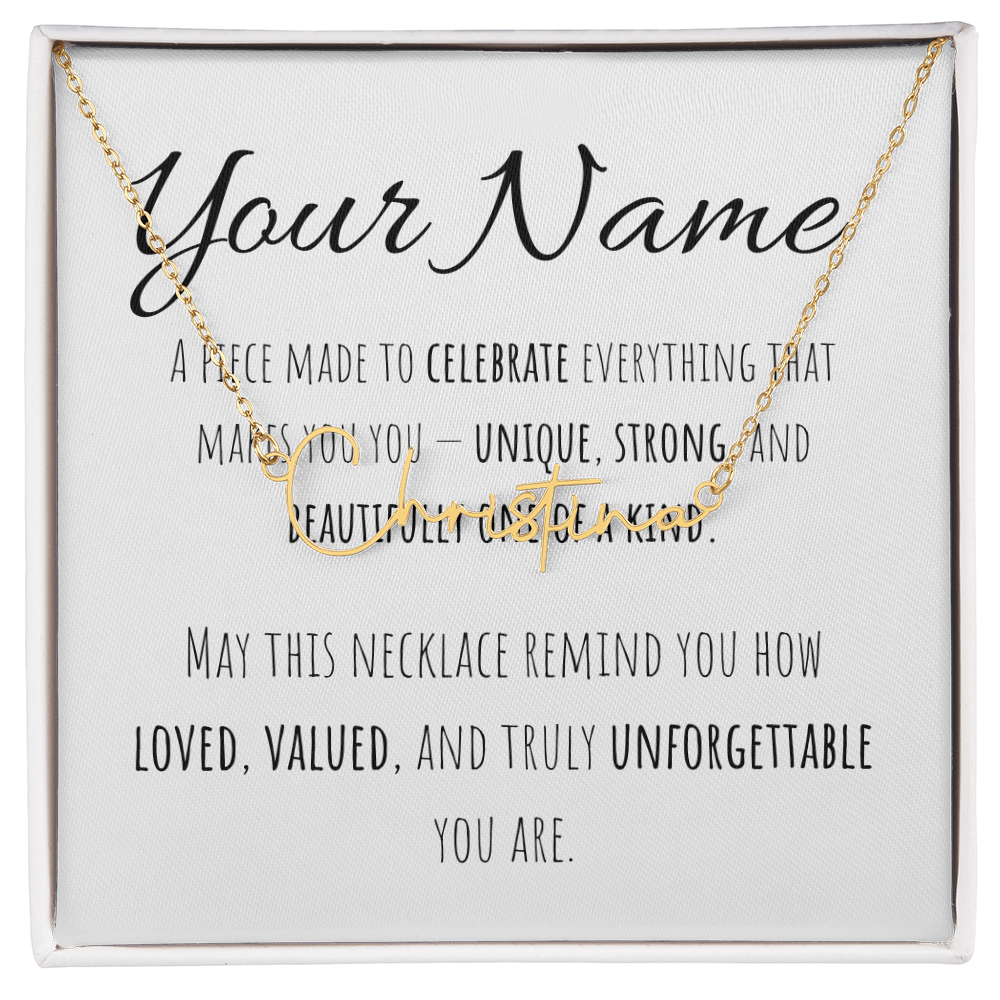 Signature Name Necklace