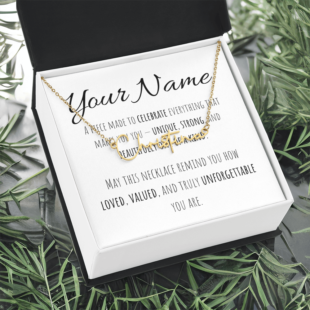 Signature Name Necklace