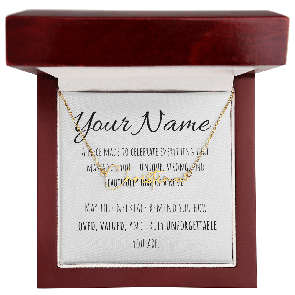 Signature Name Necklace