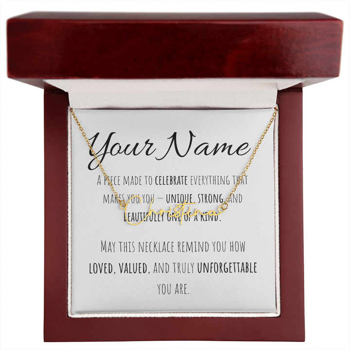 Signature Name Necklace