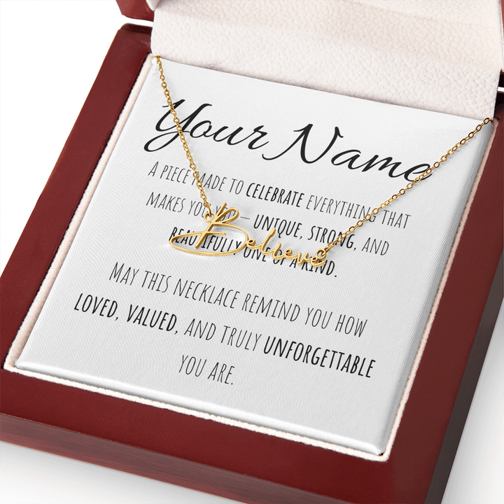 Signature Name Necklace
