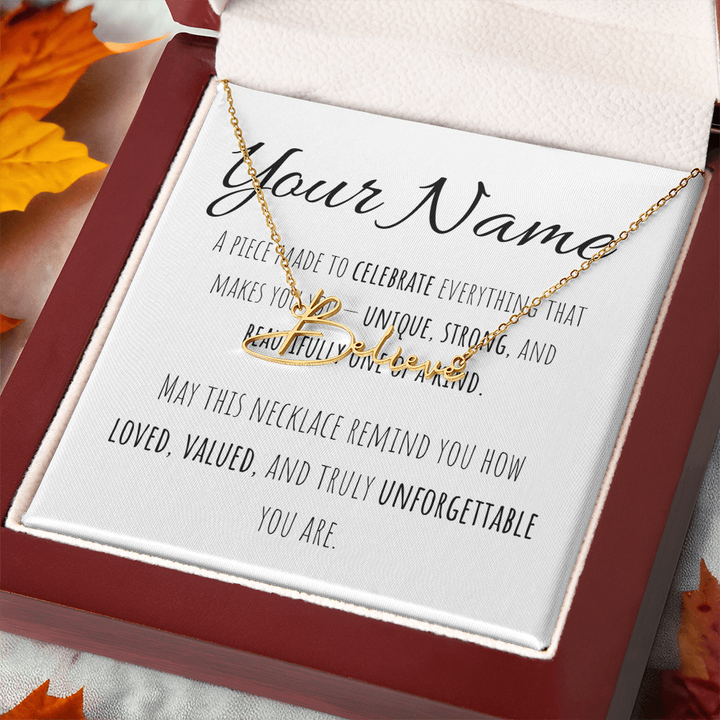 Signature Name Necklace