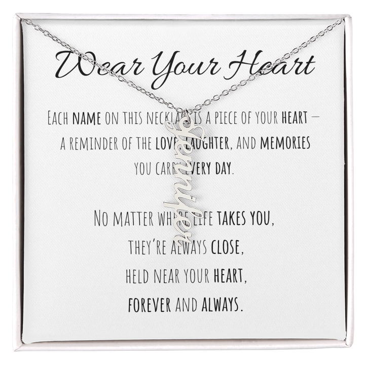 Multi Vertical Name Necklace